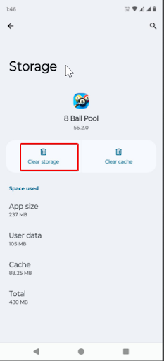 Solution No 3 Clear App Data